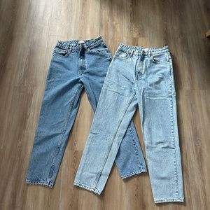 Zara High Waisted Mom Jeans Bundle - Size 6 (EUR 38)